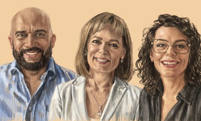 Saskia Belleman, Petra Urban, Wilson Boldewijn 1600